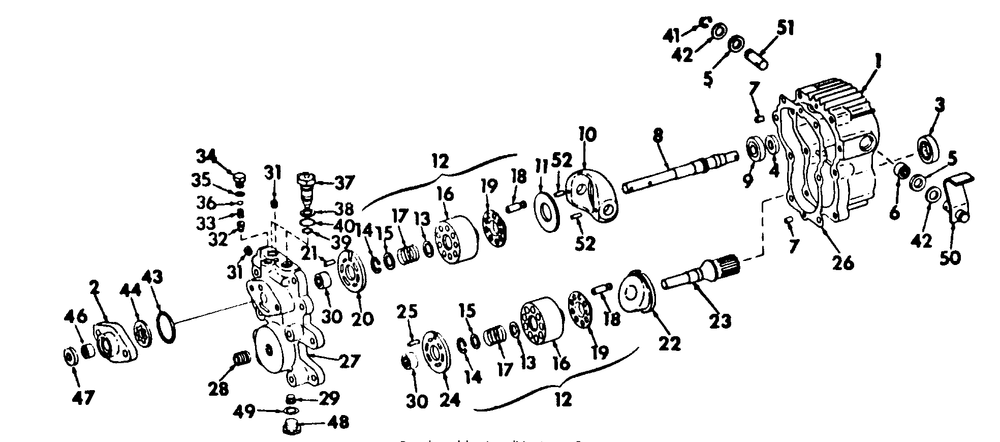 Hydrostatic Transmission Diagram and Parts List for 1914 145986100-145986399-146986100-146986399 Cub Cadet Lawn Tractor
